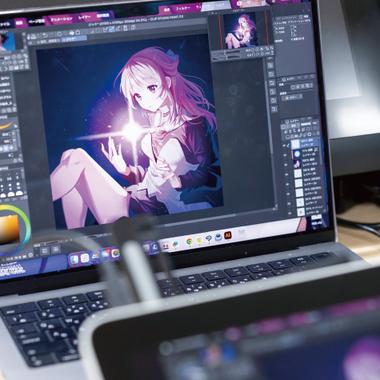 日本デザイナー学院九州校のデジタルイラストⅠ